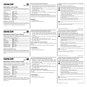 Handleiding Sencor SST 10MD Schakelklok