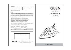 Manual Glen GL 8026 Iron