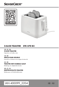 Manual SilverCrest IAN 400099 Toaster
