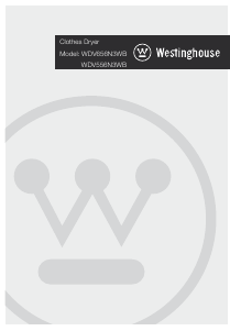Manual Westinghouse WDV656N3WB Dryer