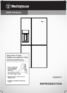 Handleiding Westinghouse WQE6870BA Koel-vries combinatie