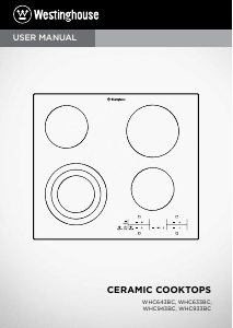 Manual Westinghouse WHC633BC Hob