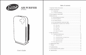 Manual Glen AP 6032 Air Purifier