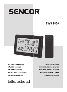 Manual Sencor SWS 2850 Weather Station