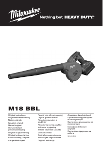 Mode d’emploi Milwaukee M18 BBL Souffleur