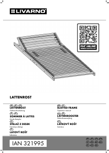 Manual Livarno IAN 321995 Slatted Bed Base
