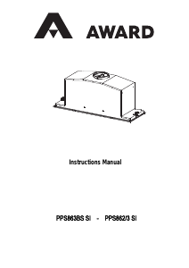 Manual Award PPS862/3SI Cooker Hood