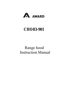 Manual Award CHO83-901 Cooker Hood