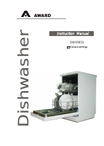 Manual Award DW4581S Dishwasher