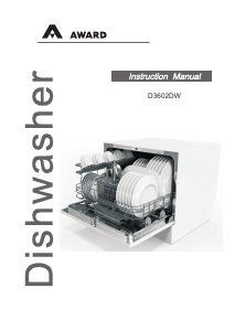 Manual Award D3602DS Dishwasher
