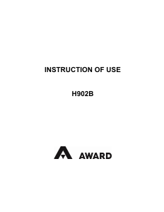 Manual Award H902B Hob