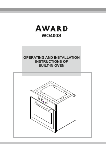 Handleiding Award WOH60S Oven