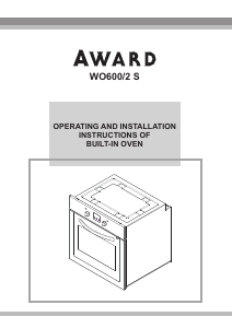 Handleiding Award WO600/2S Oven