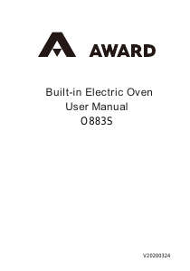Manual Award O883S Oven