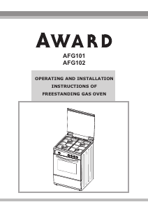 Handleiding Award AFG102/1 Fornuis