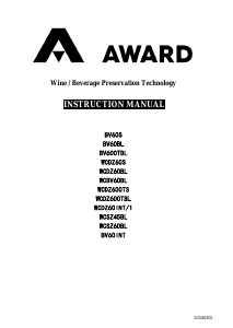 Manual Award BV60INT Refrigerator