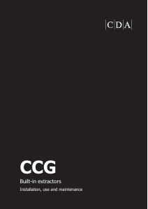 Manual CDA CCG60BL Cooker Hood