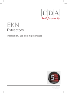 Manual CDA EKN60SS Cooker Hood