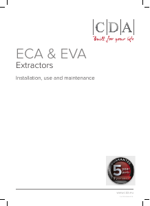 Handleiding CDA EVA60BL Afzuigkap