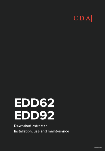 Manual CDA EDD62BL Cooker Hood