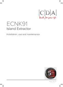 Manual CDA ECNK91SS Cooker Hood