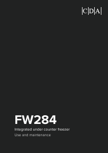 Manual CDA FW284 Freezer