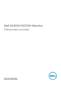 Használati útmutató Dell S2721H LCD-monitor