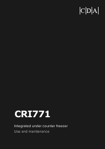 Manual CDA CRI771 Fridge-Freezer