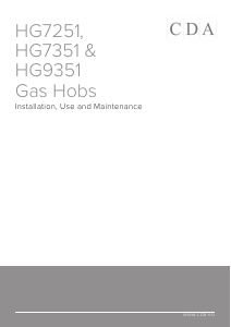 Manual CDA HG7251BL Hob