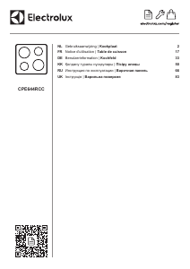 Mode d’emploi Electrolux CPE644RCC Table de cuisson