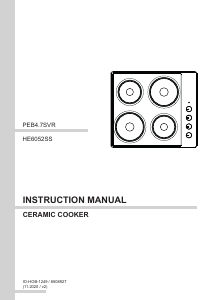 Manual CDA HE6052SS Hob