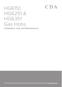 Manual CDA HG6251BL Hob