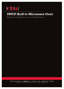 Manual CDA VM131BL Microwave