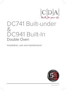 Handleiding CDA DC741BL Oven