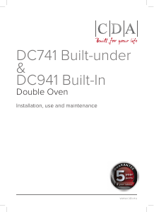 Manual CDA DC941SS Oven