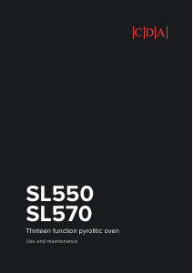 Manual CDA SL550SS Oven