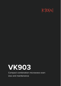 Handleiding CDA VK903BL Oven