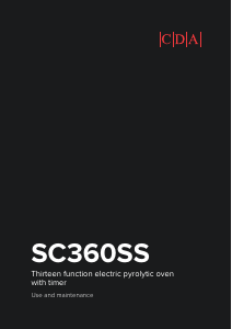Handleiding CDA SC360SS Oven