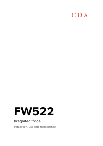 Handleiding CDA FW522 Koelkast