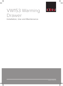 Manual CDA VW153BL Warming Drawer