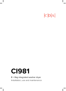 Manual CDA CI981 Washer-Dryer