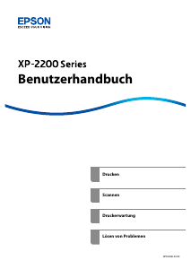 Bedienungsanleitung Epson Expression XP-2200 Multifunktionsdrucker