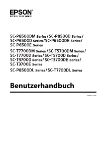 Bedienungsanleitung Epson SureColor SC-T3700E Drucker