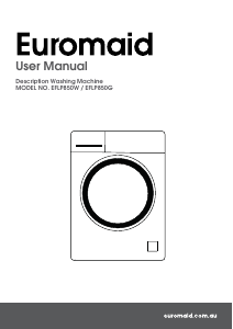 Manual Euromaid EFLP850W Washing Machine