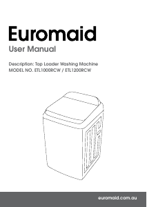 Handleiding Euromaid ETL1200RCW Wasmachine