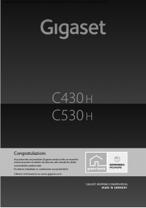 Manuale Gigaset C430H Telefono senza fili
