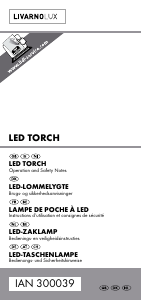 Mode d’emploi LivarnoLux IAN 300039 Lampe de poche