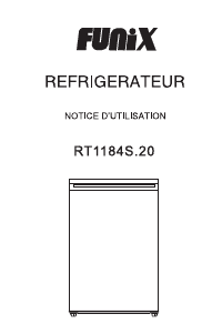 Mode d’emploi Funix RT1184S.20 Réfrigérateur