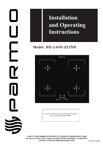 Handleiding Parmco HX-2-6NF-ZLIND Kookplaat