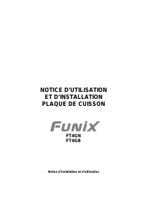 Mode d’emploi Funix FT4GN Table de cuisson